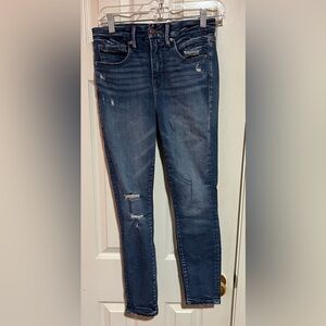 Good American Women's Blue Distressed Jeans